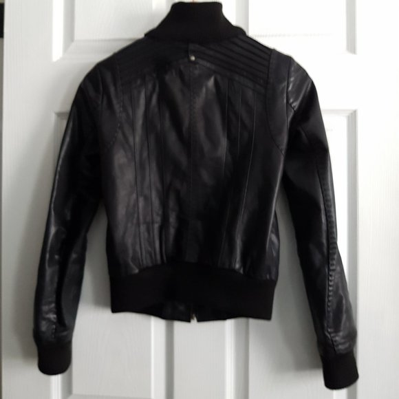 Danier Genuine Leather Biker Jacket - Picture 3 of 14